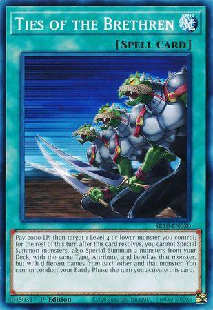 1st Edition, Common, Normal Spell, Spell, Structure Deck: Mechanized Madness Ties of the Brethren [SR10-EN030] Common - Trading Card World