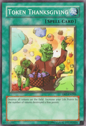 Common, Dark Revelation Volume 1, Normal Spell, Spell, Unlimited Token Thanksgiving [DR1-EN203] Common - Trading Card World
