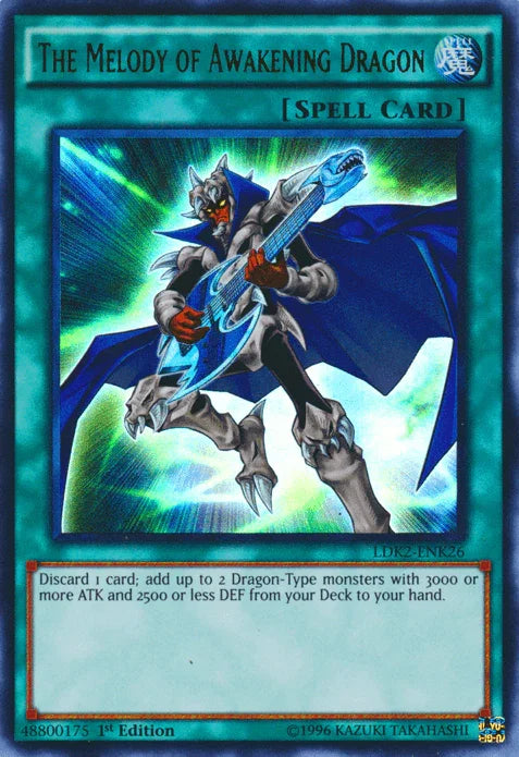 1st Edition, Legendary Decks II, Normal Spell, Spell, Ultra Rare, Unlimited The Melody of Awakening Dragon [LDK2-ENK26] Ultra Rare - Trading Card World