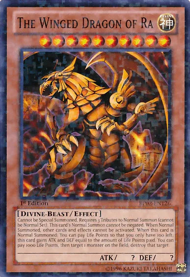 1st Edition, Battle Pack 2: War of the Giants, Divine, Divine-Beast, Effect Monster, Mosaic Rare, Unlimited The Winged Dragon of Ra [BP02-EN126] Mosaic Rare - Trading Card World