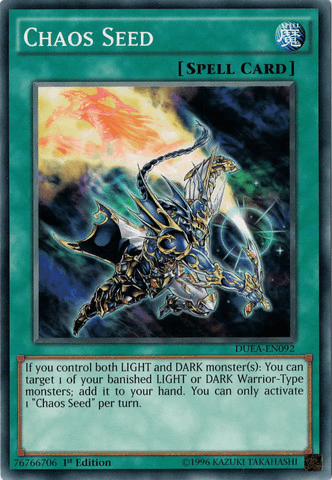 1st Edition, Common, Duelist Alliance, Normal Spell, Spell, Unlimited Chaos Seed [DUEA-EN092] Common - Trading Card World
