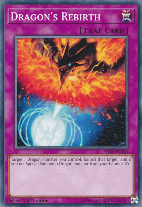 1st Edition, Common, Normal Trap, Speed Duel: Duelists of Tomorrow, Trap Dragon's Rebirth [SS02-ENA16] Common - Trading Card World
