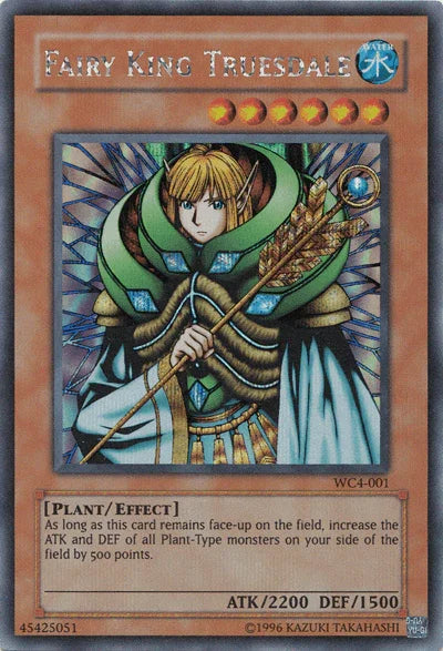 Effect Monster, Limited, Plant, Super Rare, Water, World Championship 2004: GBA Promo Fairy King Truesdale [WC4-001] Super Rare - Trading Card World