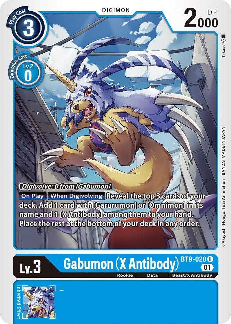 Beast/X Antibody, Blue, BT9-020, Data, Digimon, Rookie, Uncommon, X Record Gabumon (X Antibody) [BT9-020] [X Record] - Trading Card World