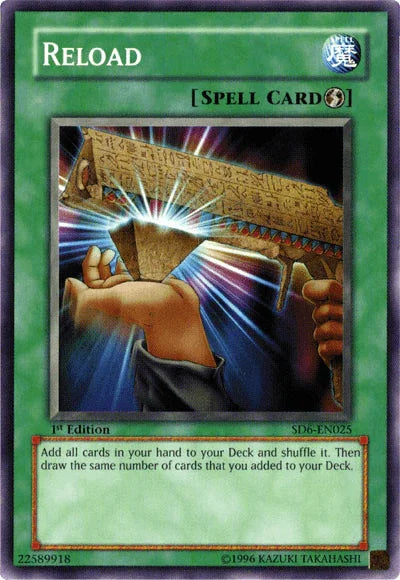 1st Edition, Common, Quick Play Spell, Spell, Structure Deck: Spellcaster's Judgment, Unlimited Reload [SD6-EN025] Common - Trading Card World