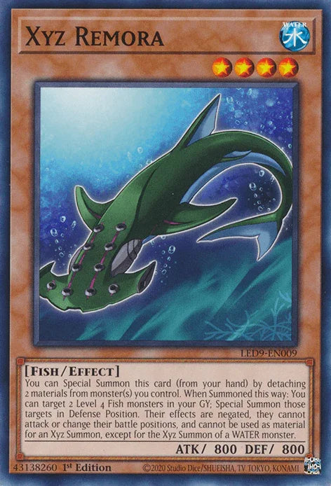 1st Edition, Common, Effect Monster, Fish, Legendary Duelists: Duels From the Deep, Water Xyz Remora [LED9-EN009] Common - Trading Card World