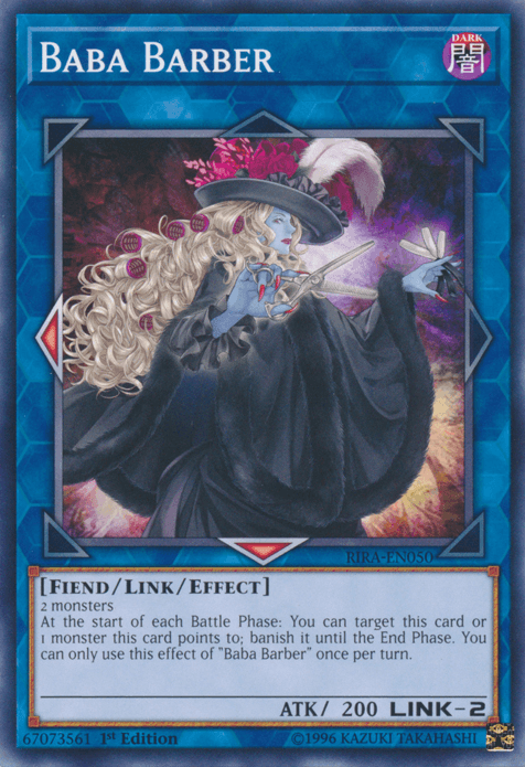 1st Edition, Common, Dark, Fiend, Link/Effect Monster, Rising Rampage, Unlimited Baba Barber [RIRA-EN050] Common - Trading Card World