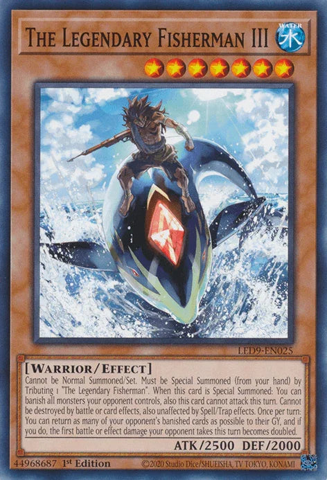 1st Edition, Common, Effect Monster, Legendary Duelists: Duels From the Deep, Warrior, Water The Legendary Fisherman III [LED9-EN025] Common - Trading Card World