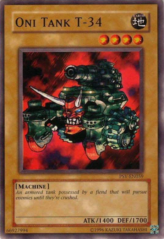 Common, Earth, Machine, Normal Monster, Pharaoh's Servant, Unlimited Oni Tank T-34 [PSV-EN059] Common - Trading Card World