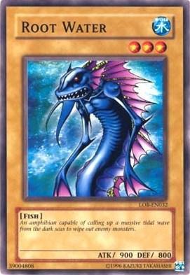 Common, Fish, Normal Monster, The Legend of Blue Eyes White Dragon, Unlimited, Water Root Water [LOB-EN032] Common - Trading Card World