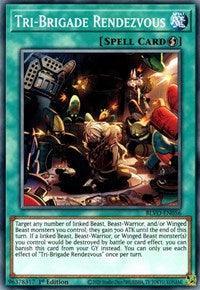1st Edition, Blazing Vortex, Common, Quick-Play Spell, Spell Tri-Brigade Rendezvous [BLVO-EN056] Common - Trading Card World