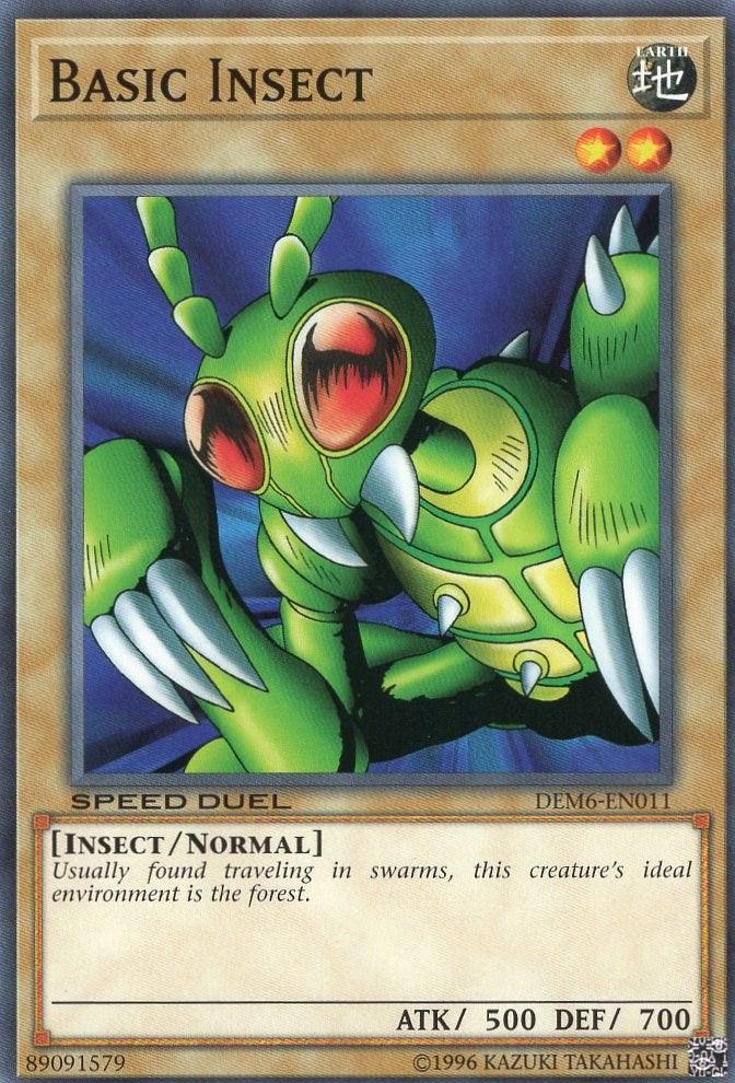 Common, Earth, Insect, Normal Monster, Speed Duel: Demo Deck 2020, Unlimited Basic Insect [DEM6-EN011] Common - Trading Card World
