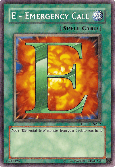 Common, Dark Revelation Volume 4, Normal Spell, Spell, Unlimited E - Emergency Call [DR04-EN219] Common - Trading Card World