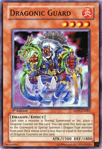 1st Edition, Absolute Powerforce, Dragon, Effect Monster, Fire, Super Rare, Unlimited Dragonic Guard [ABPF-EN085] Super Rare - Trading Card World