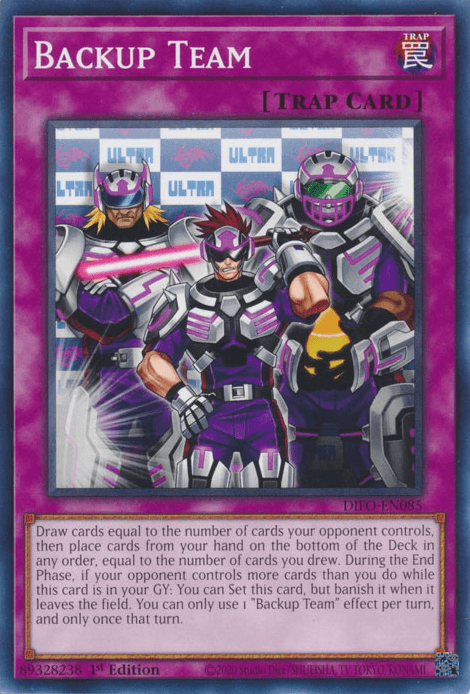 1st Edition, Common, Dimension Force, Normal Trap, Trap Backup Team [DIFO-EN085] Common - Trading Card World