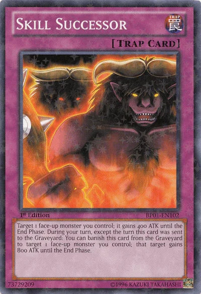 1st Edition, Battle Pack: Epic Dawn, Normal Trap, Starfoil Rare, Trap, Unlimited Skill Successor [BP01-EN102] Starfoil Rare - Trading Card World