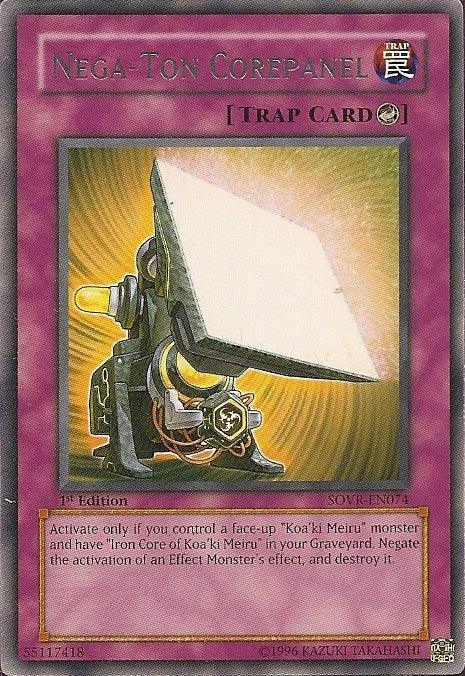 1st Edition, Counter Trap, Rare, Stardust Overdrive, Trap, Unlimited Nega-Ton Corepanel [SOVR-EN074] Rare - Trading Card World