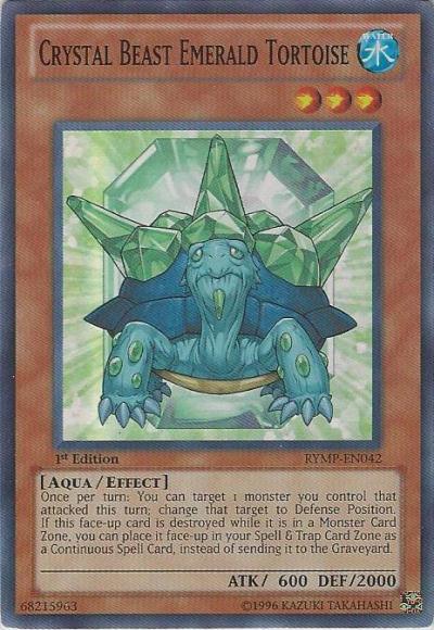 1st Edition, Aqua, Effect Monster, Ra Yellow Mega Pack, Super Rare, Unlimited, Water Crystal Beast Emerald Tortoise [RYMP-EN042] Super Rare - Trading Card World