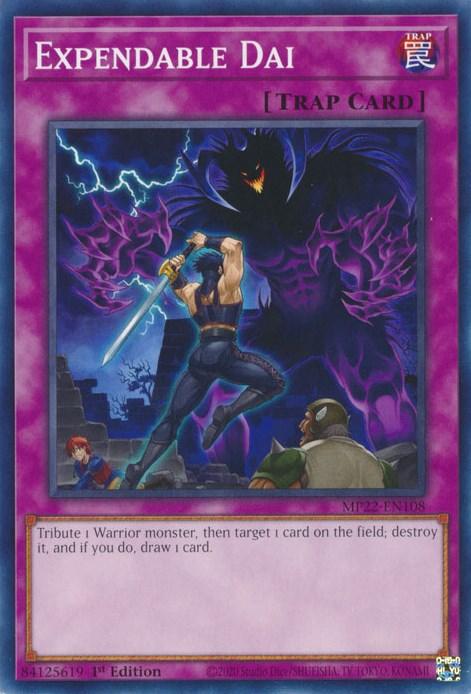 1st Edition, 2022 Tin of the Pharaoh's Gods, Common, Normal Trap, Trap Expendable Dai [MP22-EN108] Common - Trading Card World