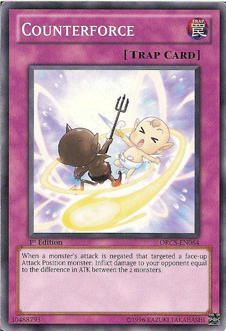 1st Edition, Common, Normal Trap, Order of Chaos, Trap, Unlimited Counterforce [ORCS-EN064] Common - Trading Card World