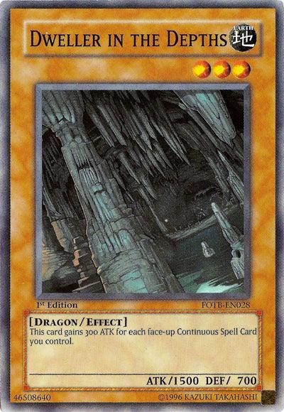 1st Edition, Common, Dragon, Earth, Effect Monster, Force of the Breaker, Unlimited Dweller in the Depths [FOTB-EN028] Common - Trading Card World