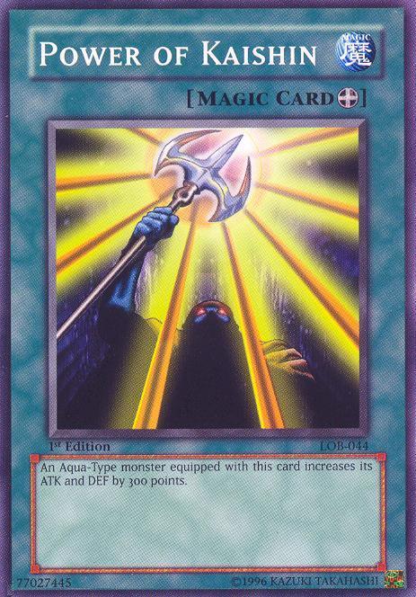 1st Edition, Common, Equip Spell, Spell, The Legend of Blue Eyes White Dragon, Unlimited Power of Kaishin [LOB-044] Common - Trading Card World