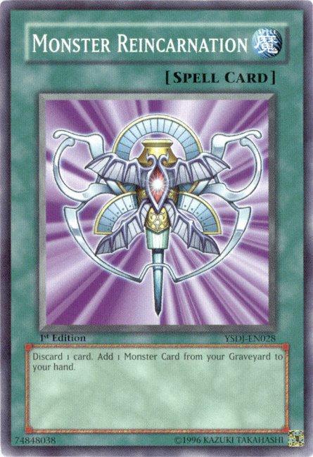 1st Edition, Common, Normal Spell, Spell, Starter Deck: Jaden Yuki, Unlimited Monster Reincarnation [YSDJ-EN028] Common - Trading Card World