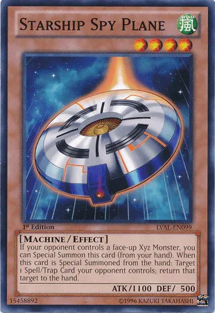 1st Edition, Common, Effect Monster, Legacy of the Valiant, Machine, Unlimited, Wind Starship Spy Plane [LVAL-EN099] Common - Trading Card World