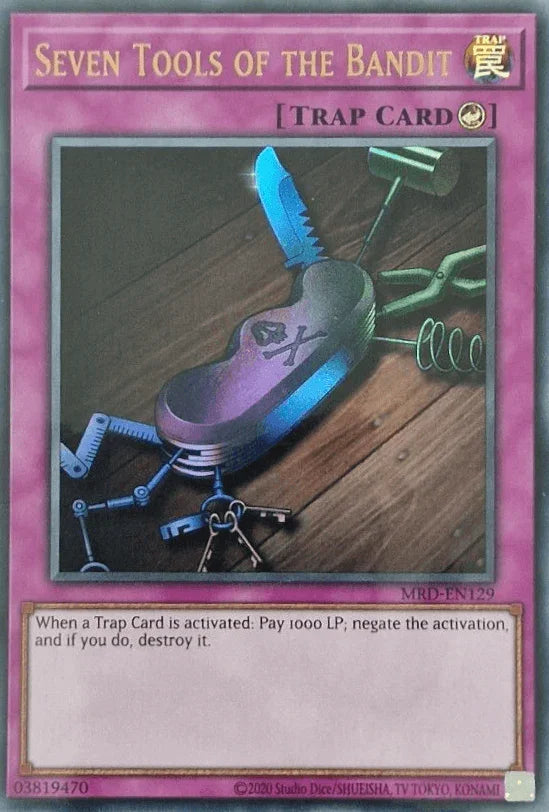 Counter Trap, Metal Raiders (25th Anniversary Edition), Trap, Ultra Rare, Unlimited Seven Tools of the Bandit (25th Anniversary) [MRD-EN129] Ultra Rare - Trading Card World