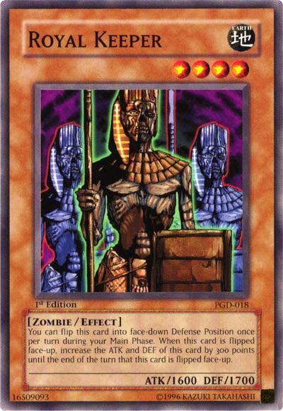1st Edition, Common, Earth, Effect Monster, Pharaonic Guardian, Unlimited, Zombie Royal Keeper [PGD-018] Common - Trading Card World