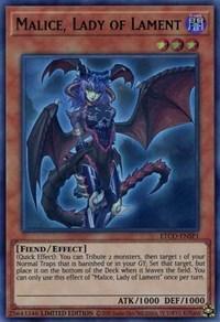 Dark, Effect Monster, Eternity Code, Fiend, Limited, Ultra Rare Malice, Lady of Lament (UR) [ETCO-ENSP1] Ultra Rare - Trading Card World