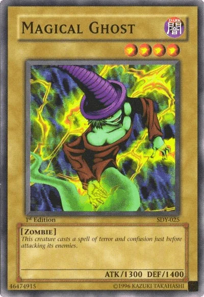 1st Edition, Common, Dark, Normal Monster, Starter Deck: Yugi, Unlimited, Zombie Magical Ghost [SDY-025] Common - Trading Card World