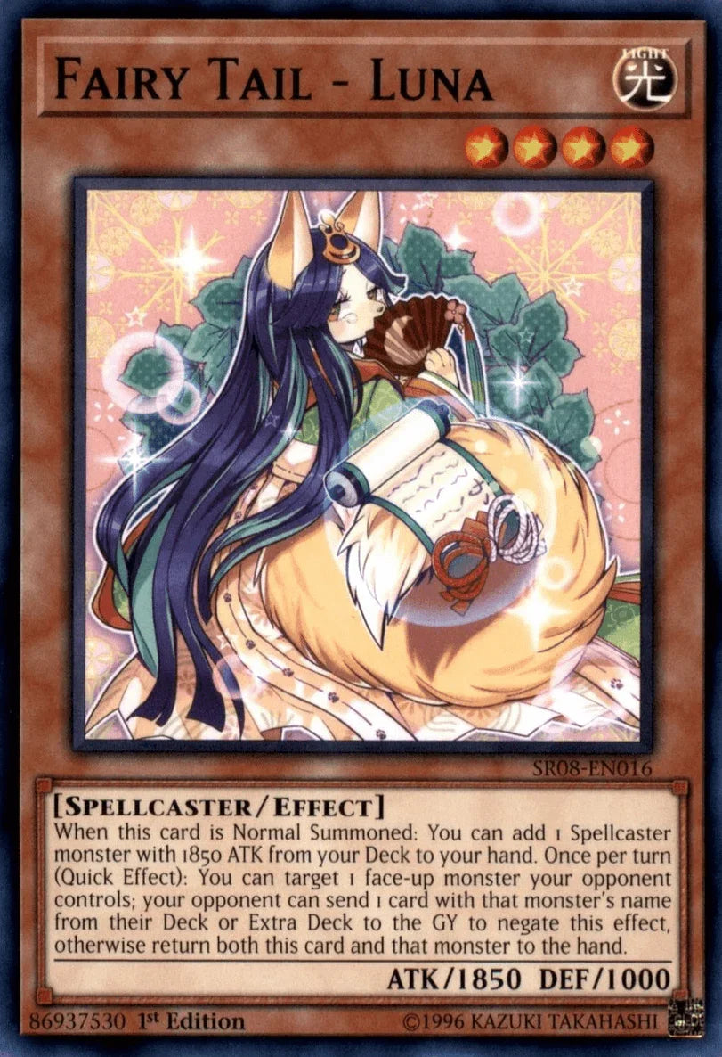1st Edition, Common, Effect Monster, Light, Spellcaster, Structure Deck: Order of the Spellcasters Fairy Tail - Luna [SR08-EN016] Common - Trading Card World