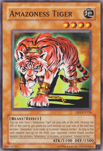 Beast, Common, Dark Revelation Volume 1, Earth, Effect Monster, Unlimited Amazoness Tiger [DR1-EN118] Common - Trading Card World
