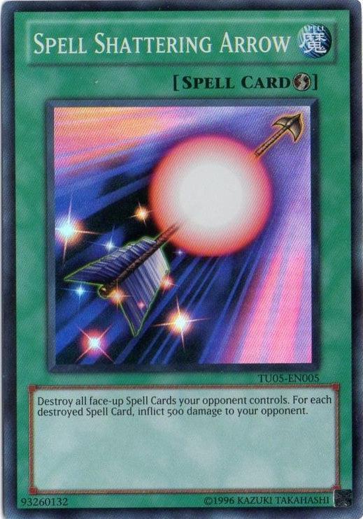 Quick Play Spell, Spell, Super Rare, Turbo Pack: Booster Five, Unlimited Spell Shattering Arrow [TU05-EN005] Super Rare - Trading Card World
