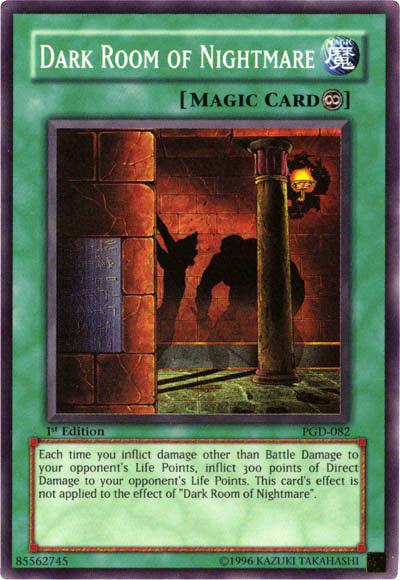 1st Edition, Continuous Spell, Pharaonic Guardian, Spell, Super Rare, Unlimited Dark Room of Nightmare [PGD-082] Super Rare - Trading Card World