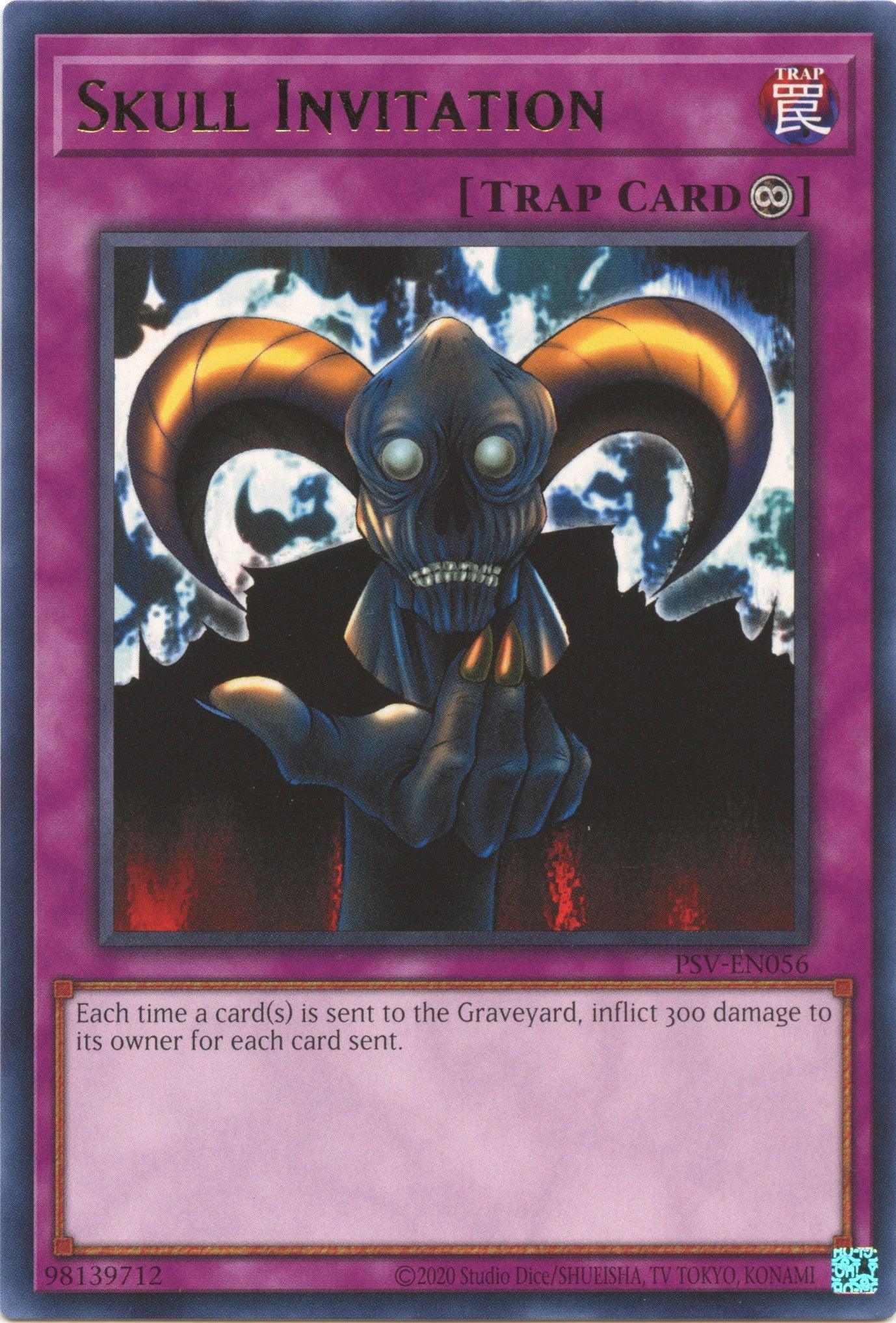 Continuous Trap, Pharaoh's Servant (25th Anniversary Edition), Rare, Trap, Unlimited Skull Invitation (25th Anniversary) [PSV-EN056] Rare - Trading Card World