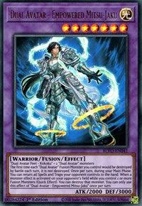 1st Edition, Blazing Vortex, Fusion/Effect Monster, Light, Ultra Rare, Warrior Dual Avatar - Empowered Mitsu-Jaku [BLVO-EN041] Ultra Rare - Trading Card World
