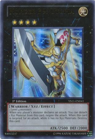1st Edition, Light, Starter Deck: Dawn of the Xyz, Ultra Rare, Warrior, Xyz/Effect Monster Number 39: Utopia [YS11-EN041] Ultra Rare - Trading Card World