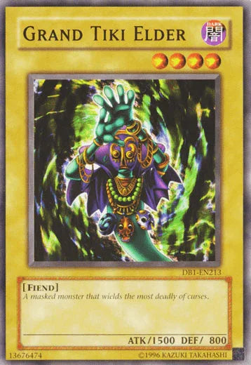 Common, Dark, Dark Beginning 1, Fiend, Normal Monster, Unlimited Grand Tiki Elder [DB1-EN213] Common - Trading Card World