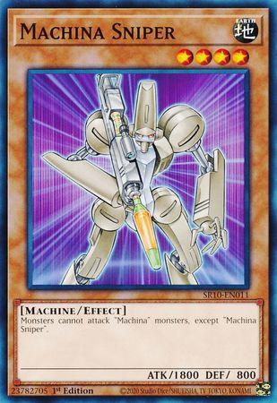 1st Edition, Common, Earth, Effect Monster, Machine, Structure Deck: Mechanized Madness Machina Sniper [SR10-EN011] Common - Trading Card World
