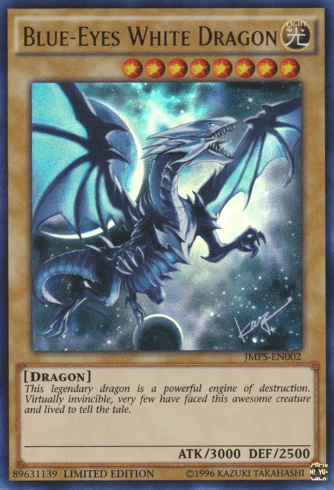 Dragon, Light, Limited, Normal Monster, Shonen Jump Magazine Promos, Ultra Rare Blue-Eyes White Dragon [JMPS-EN002] Ultra Rare - Trading Card World
