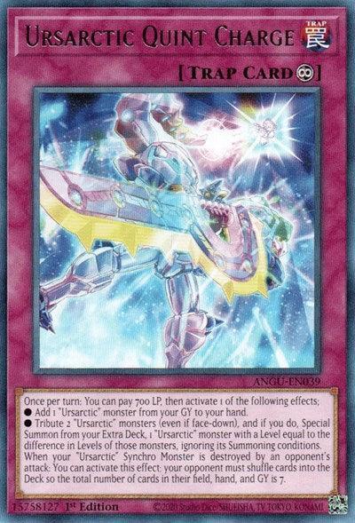 1st Edition, Ancient Guardians, Continuous Trap, Rare, Trap Ursarctic Quint Charge (Rare) [ANGU-EN039] Rare - Trading Card World