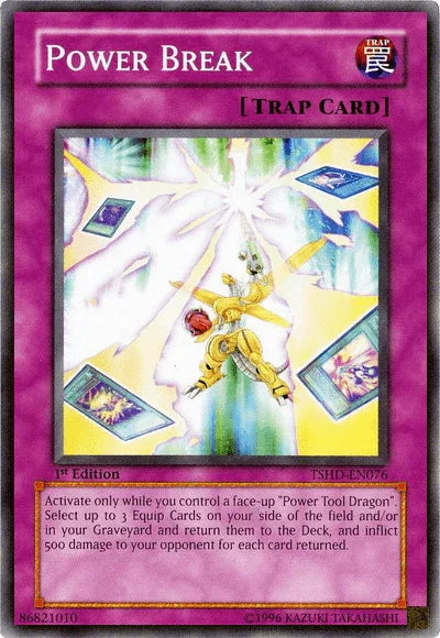 1st Edition, Common, Normal Trap, The Shining Darkness, Trap, Unlimited Power Break [TSHD-EN076] Common - Trading Card World