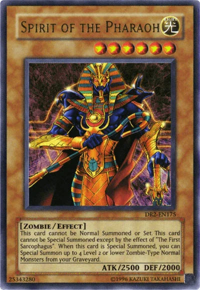Dark Revelation Volume 2, Effect Monster, Light, Ultra Rare, Unlimited, Zombie Spirit of the Pharaoh [DR2-EN175] Ultra Rare - Trading Card World