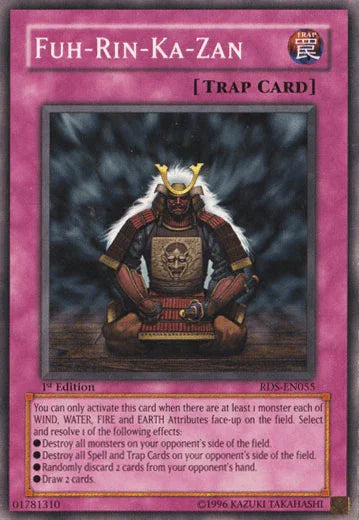 1st Edition, Common, Normal Trap, Rise of Destiny, Trap, Unlimited Fuh-Rin-Ka-Zan [RDS-EN055] Common - Trading Card World