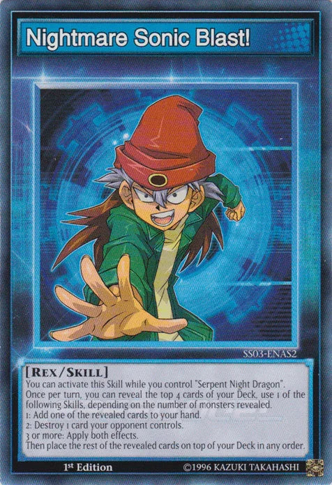 1st Edition, Common, Rex, Skill, Speed Duel: Ultimate Predators Nightmare Sonic Blast! [SS03-ENAS2] Common - Trading Card World