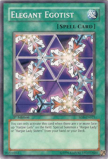 1st Edition, Common, Normal Spell, Spell, Structure Deck: Lord of the Storm, Unlimited Elegant Egotist [SD8-EN021] Common - Trading Card World