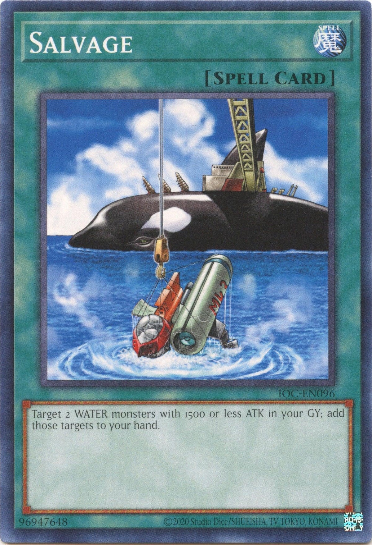 Common, Invasion of Chaos (25th Anniversary Edition), Normal Spell, Spell, Unlimited Salvage (25th Anniversary) [IOC-EN096] Common - Trading Card World