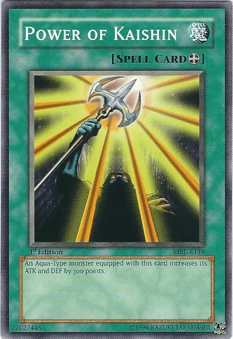 1st Edition, Common, Equip Spell, Magic Ruler, Spell, Unlimited Power of Kaishin [MRL-E118] Common - Trading Card World